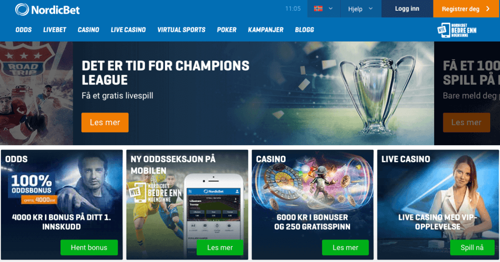 nordicbet front