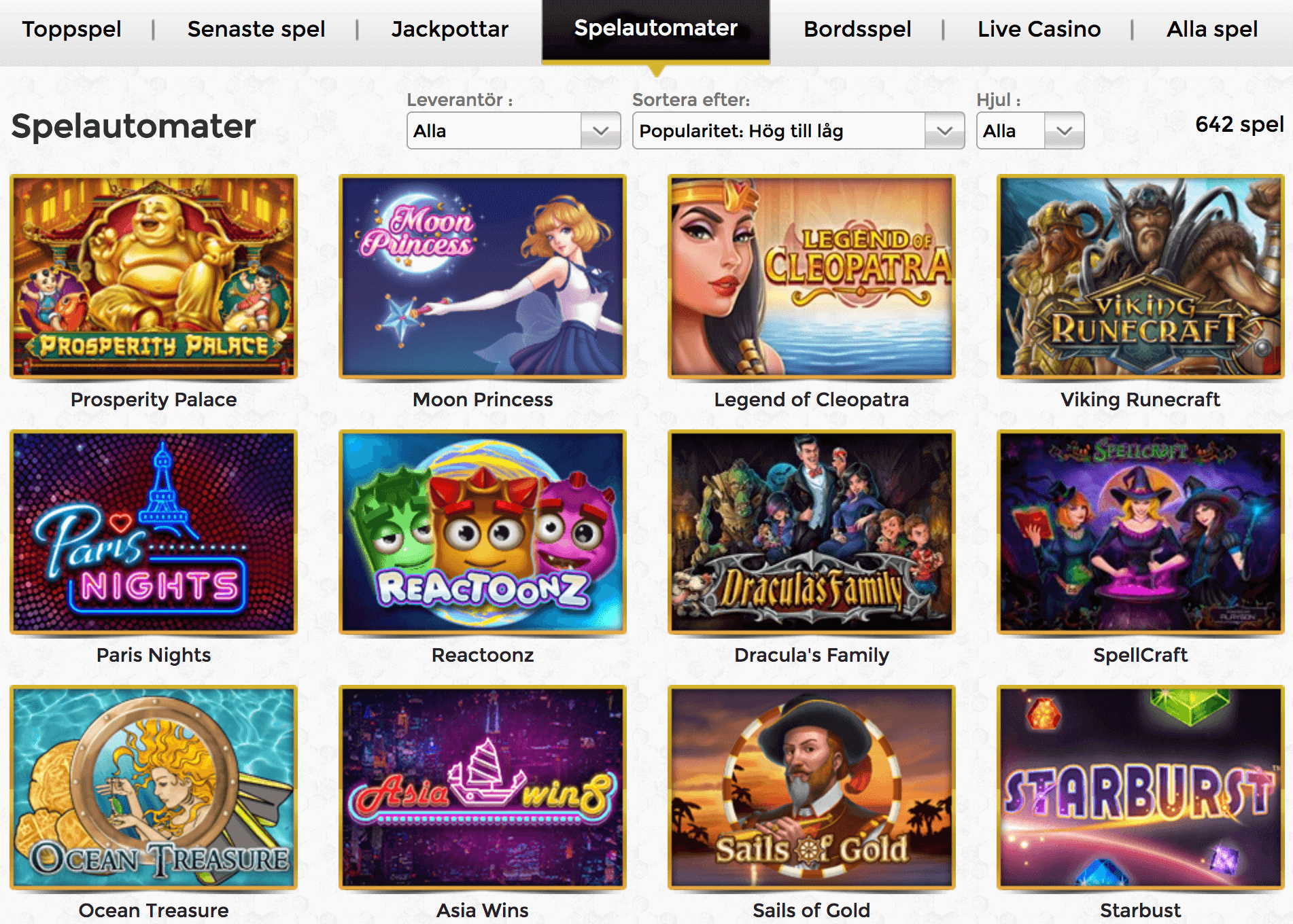 spelutvalg unique casino casinor sv