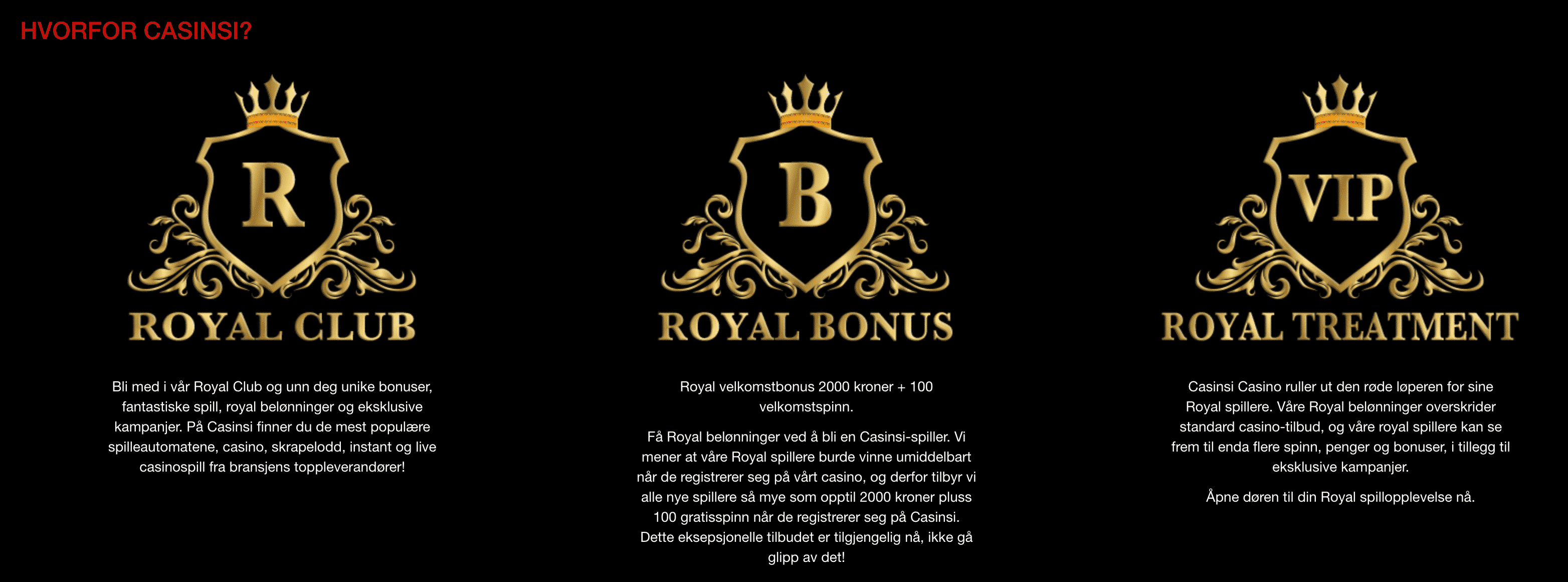 Hvorfor Casinsi Casinor