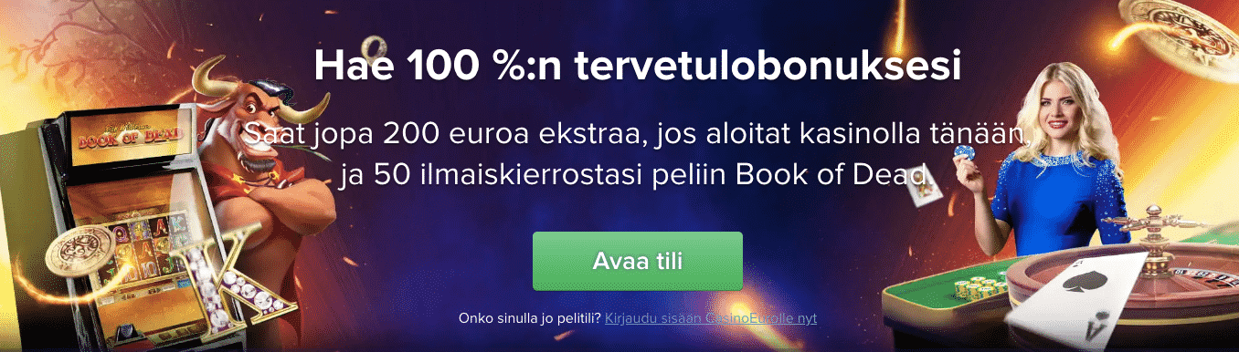 casinoeuro tervetuliaisbonus