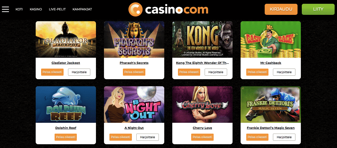 Casino.com kolikkopelit