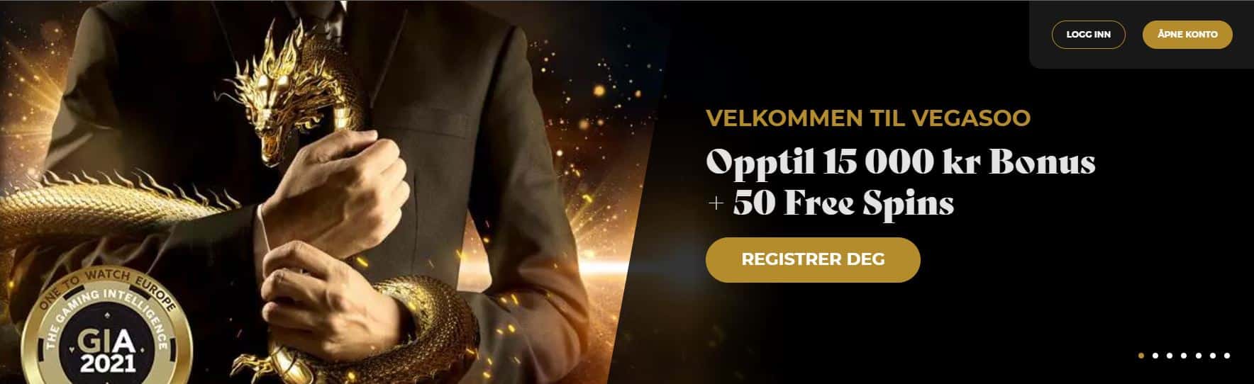 Vegasoo Casino Velkomstbonus