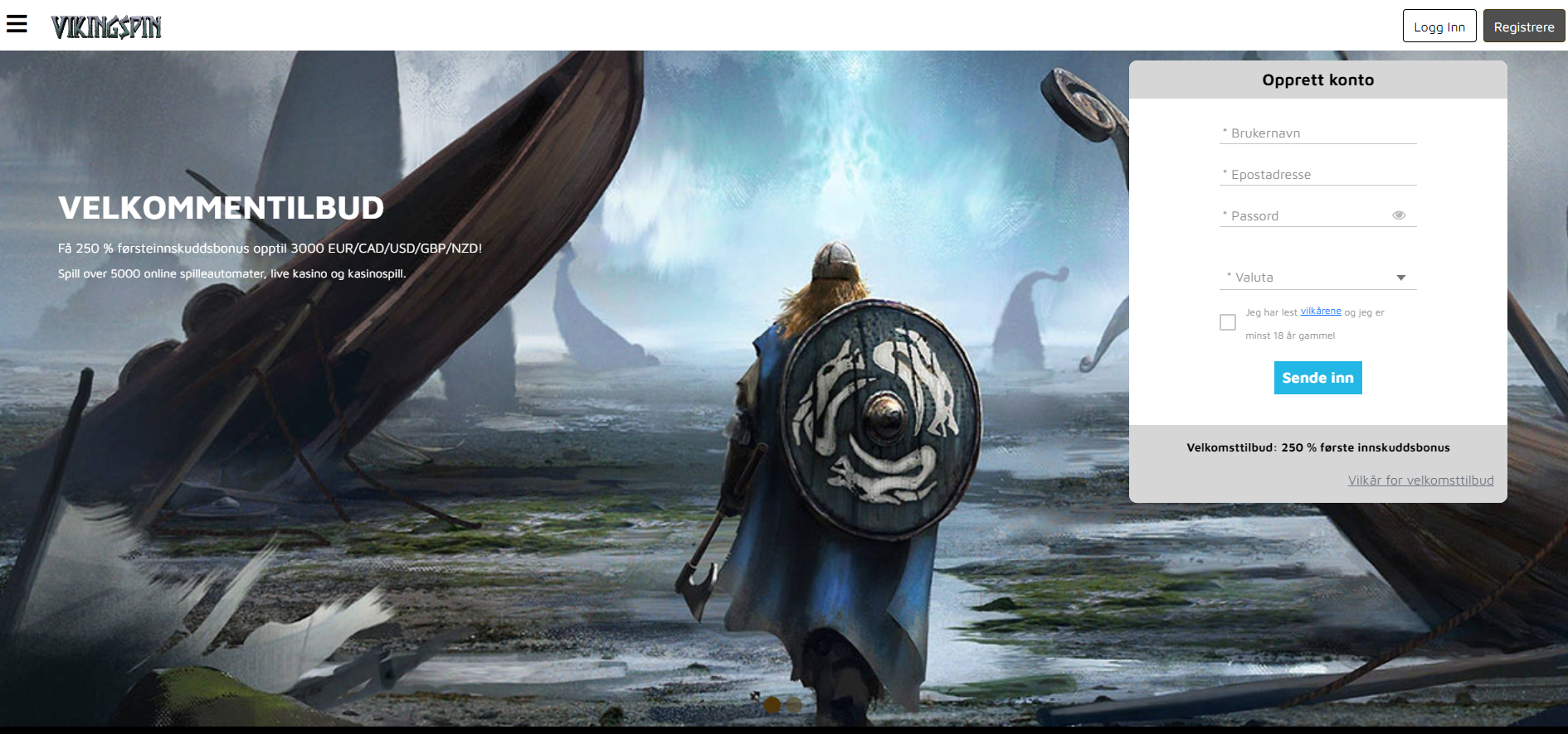 Vikingspin velkomstbonus 